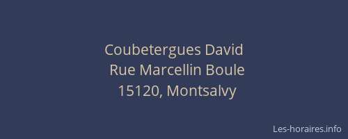 Coubetergues David