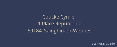 Coucke Cyrille