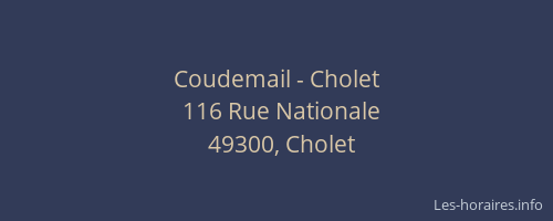 Coudemail - Cholet