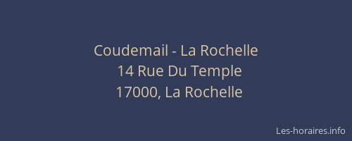 Coudemail - La Rochelle