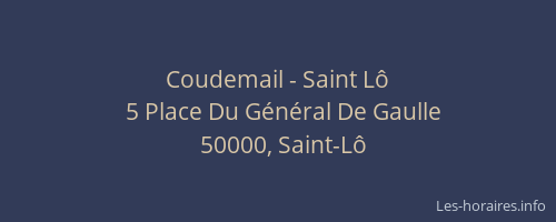 Coudemail - Saint L&ocirc;