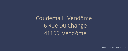 Coudemail - Vendôme