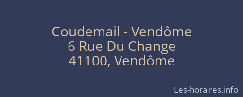 Coudemail - Vendôme