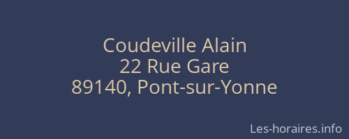 Coudeville Alain
