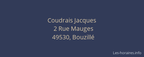 Coudrais Jacques