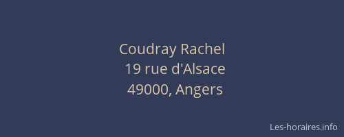 Coudray Rachel