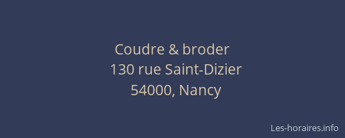 Coudre & broder