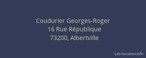 Coudurier Georges-Roger