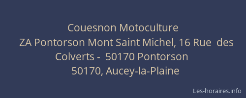 Couesnon Motoculture