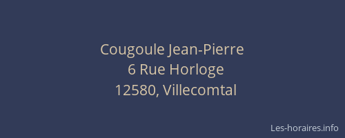 Cougoule Jean-Pierre