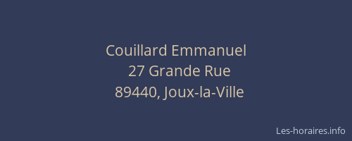 Couillard Emmanuel