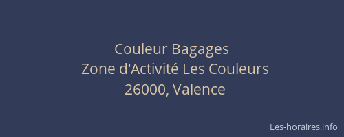 Couleur Bagages