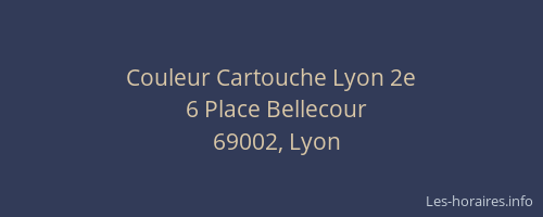 Couleur Cartouche Lyon 2e