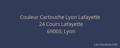 Couleur Cartouche Lyon Lafayette
