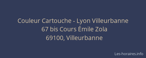 Couleur Cartouche - Lyon Villeurbanne