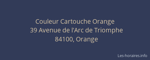 Couleur Cartouche Orange
