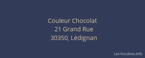Couleur Chocolat