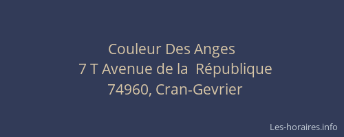 Couleur Des Anges
