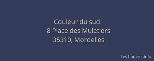 Couleur du sud