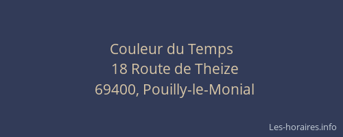 Couleur du Temps