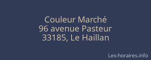 Couleur Marché