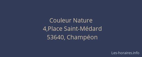 Couleur Nature