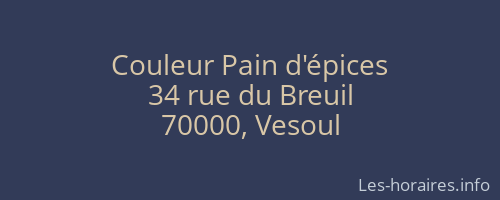 Couleur Pain d'épices
