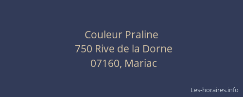 Couleur Praline