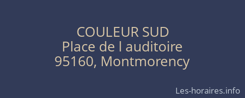 COULEUR SUD