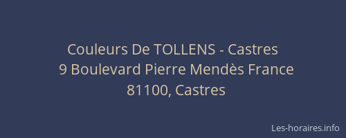 Couleurs De TOLLENS - Castres