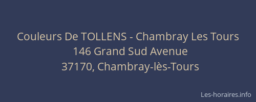 Couleurs De TOLLENS - Chambray Les Tours