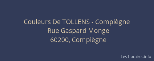 Couleurs De TOLLENS - Compiègne