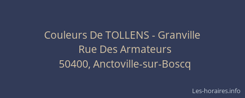Couleurs De TOLLENS - Granville