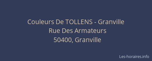 Couleurs De TOLLENS - Granville