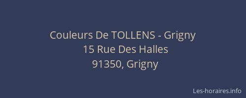 Couleurs De TOLLENS - Grigny