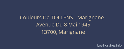 Couleurs De TOLLENS - Marignane