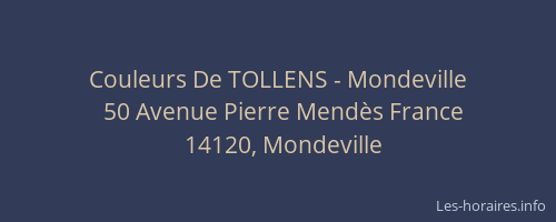Couleurs De TOLLENS - Mondeville