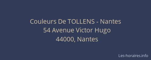 Couleurs De TOLLENS - Nantes