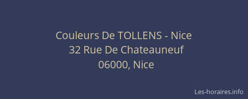 Couleurs De TOLLENS - Nice