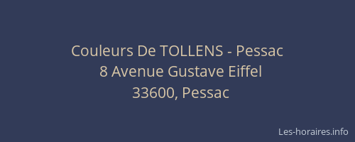 Couleurs De TOLLENS - Pessac