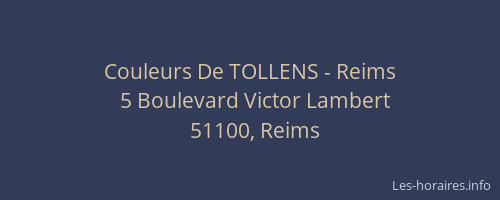 Couleurs De TOLLENS - Reims