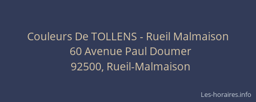 Couleurs De TOLLENS - Rueil Malmaison