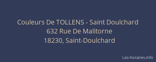 Couleurs De TOLLENS - Saint Doulchard