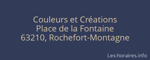 Couleurs et Créations