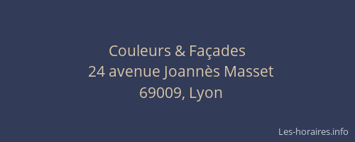 Couleurs & Façades