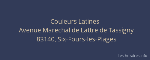 Couleurs Latines