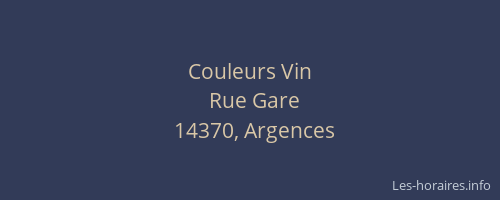 Couleurs Vin