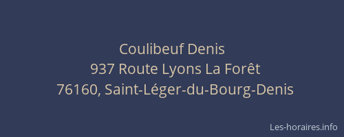 Coulibeuf Denis