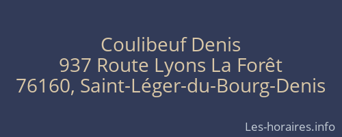 Coulibeuf Denis