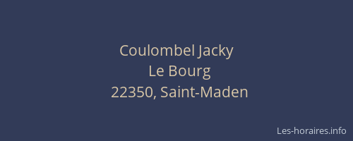 Coulombel Jacky